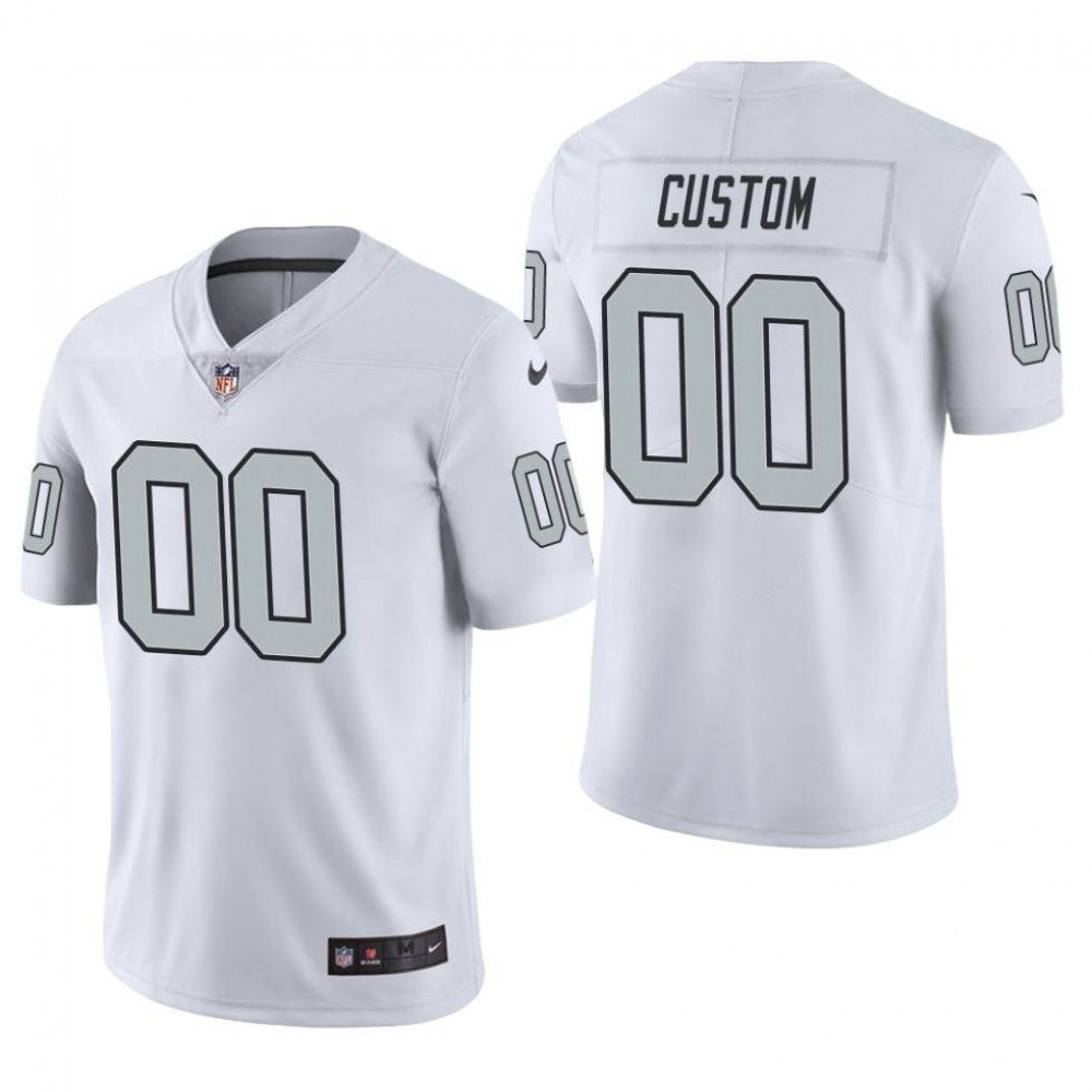 Las Vegas Raiders Nike Custom Alternate Vapor Limited Jersey - White-GridironStore